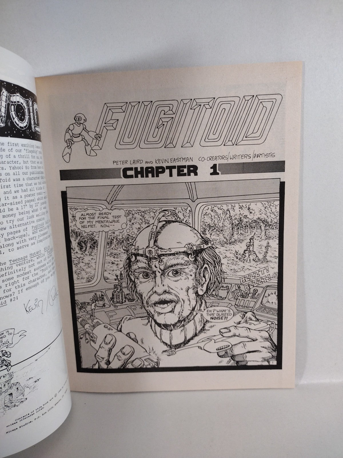 Fugitoid #1 (1985) Mirage Magazine Comic TMNT Triceritons 1st Appearance VF-NM