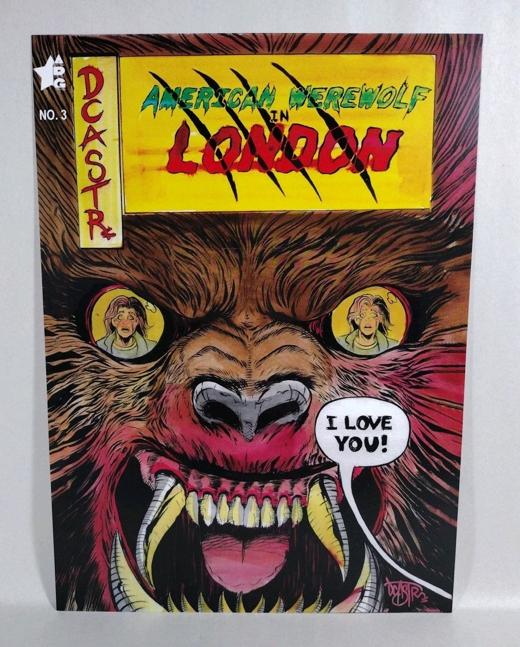 My Werewolf Portfolio Dave Castr Signed #d Art Print Set American Retro Graphics