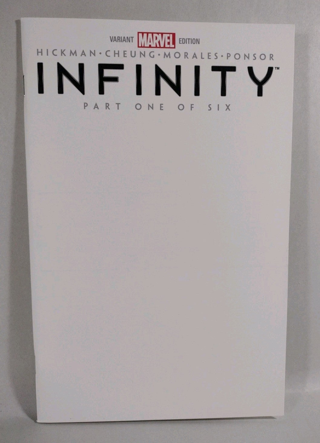 Infinity #1 (2013) Marvel Comic Blank Sketch Variant Cover New NM