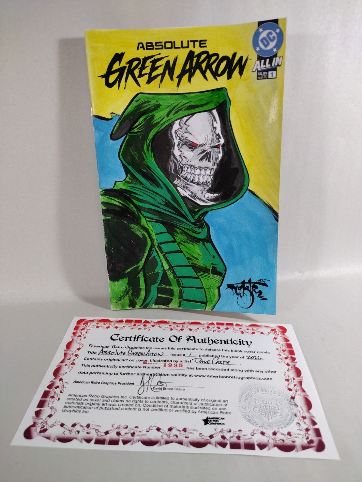 Absolute Green Arrow #1 (2026) DC Comic Sketch Cover Variant W Original DCastr