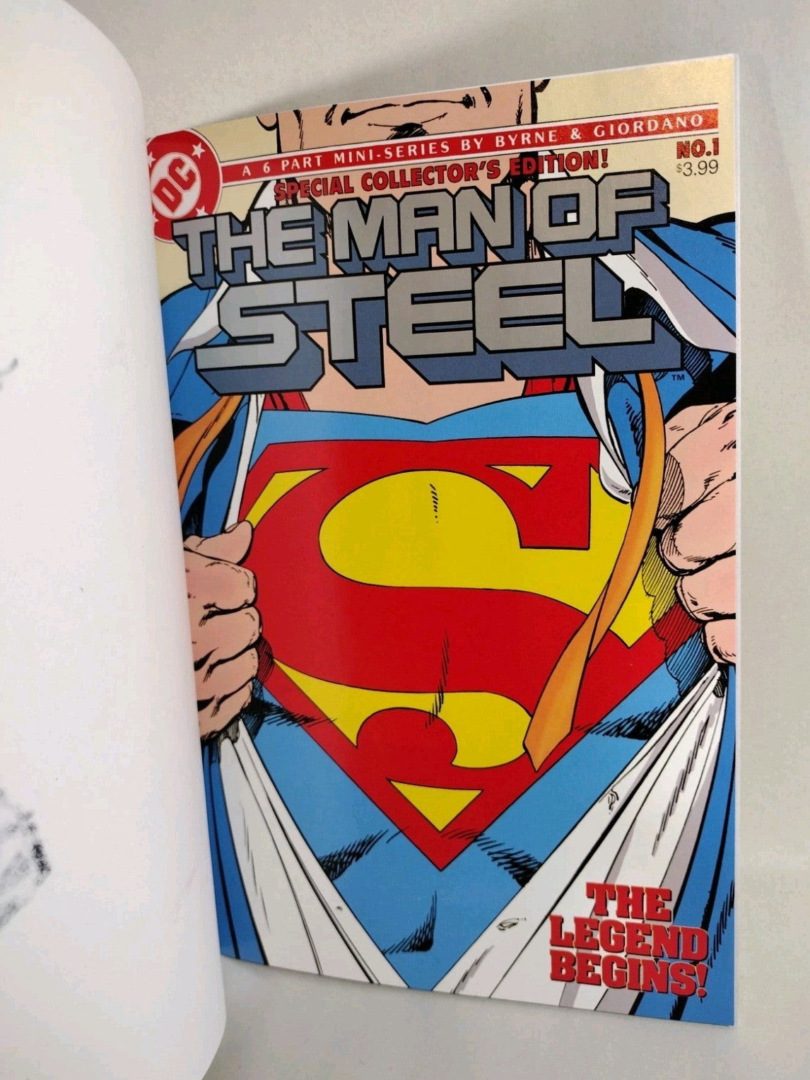 Man Of Steel 1 DC Comic 2026 Facsimile Ed Sketch Cvr Var W Original DCastr Art