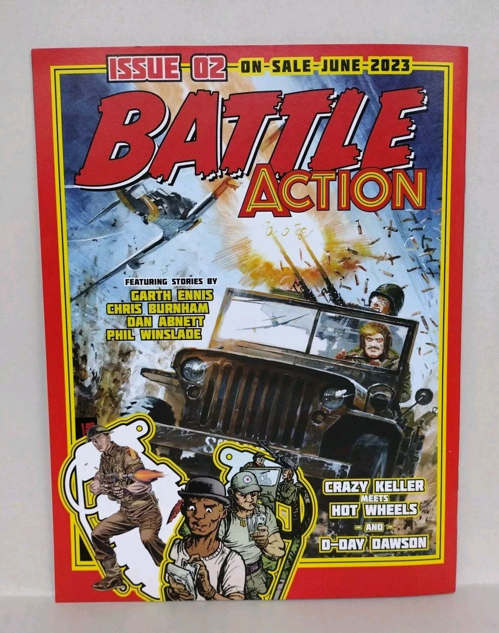Battle Action #1 (2023) Rebellion Comic PX Variant Cover Garth Ennis John Wagner