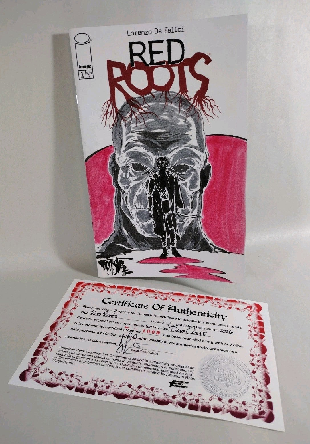 Red Roots #1 (2026) Image Comic Sketch Cover Variant W Original Dave Castr Art