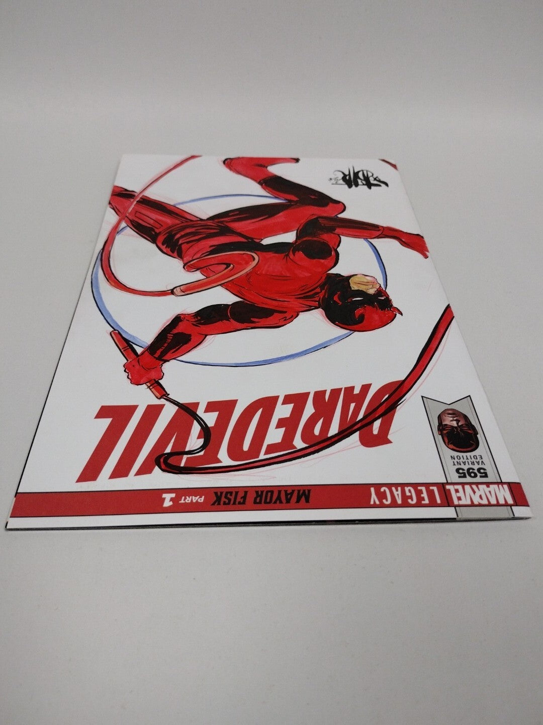 Daredevil #595 (2018) Marvel Sketch Cover Comic w Original Art Dave Castr Art