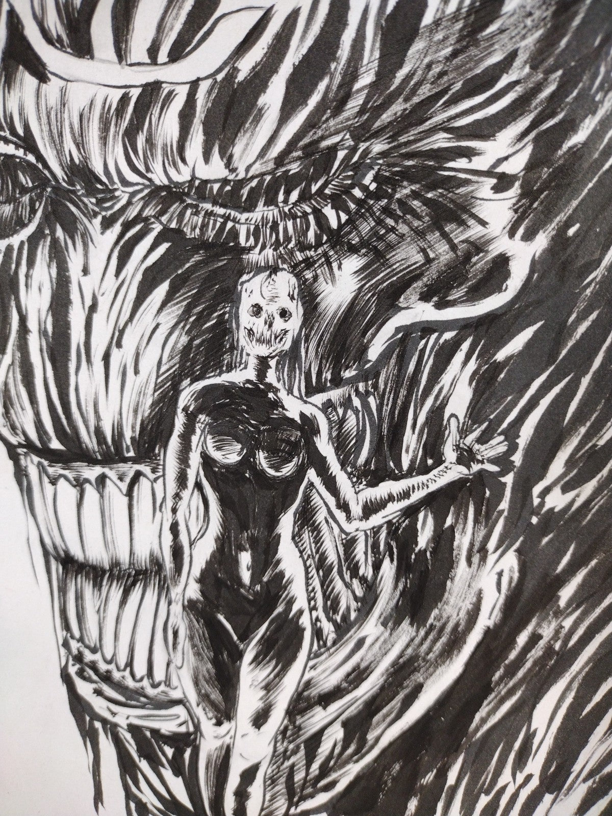 Event Horizon Dark Descent 1 (2025) IDW Sketch Cover Comic W Original DCastr Art