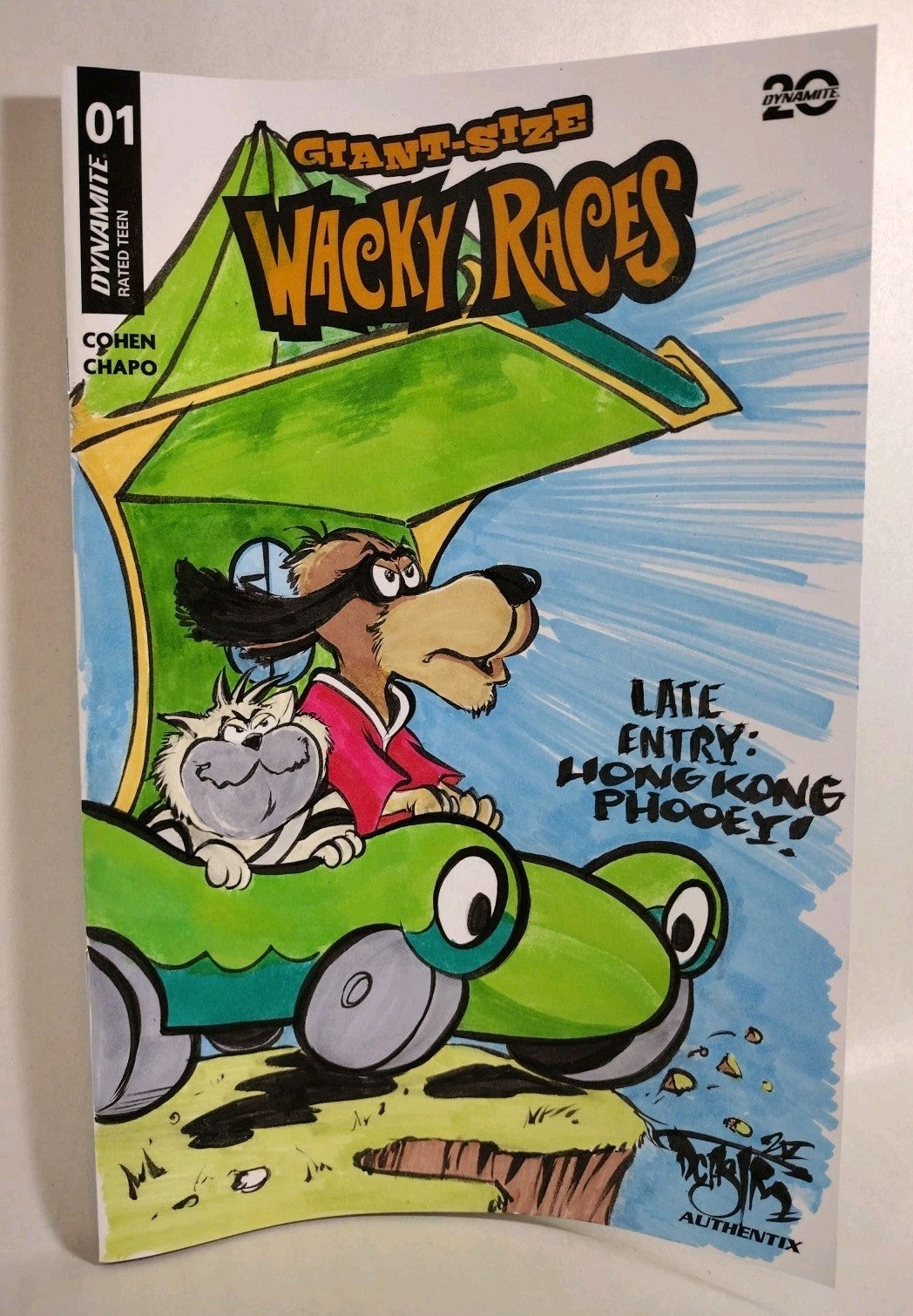 Wacky Races Giant Size #1 Dynamite Sketch Variant Comic W Original DCastr Art