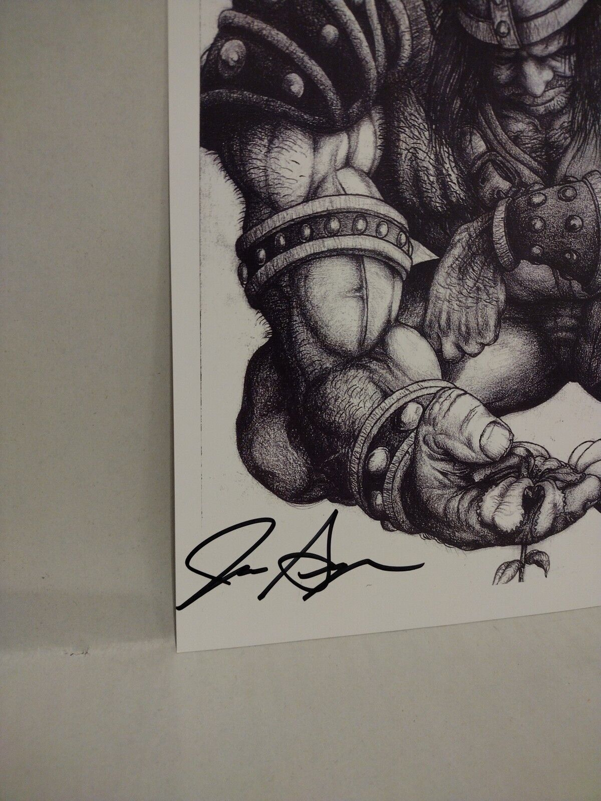 Jesse Swanger (2001) Barbarian 8.5 X 11" Comic Art Gloss Print Signed