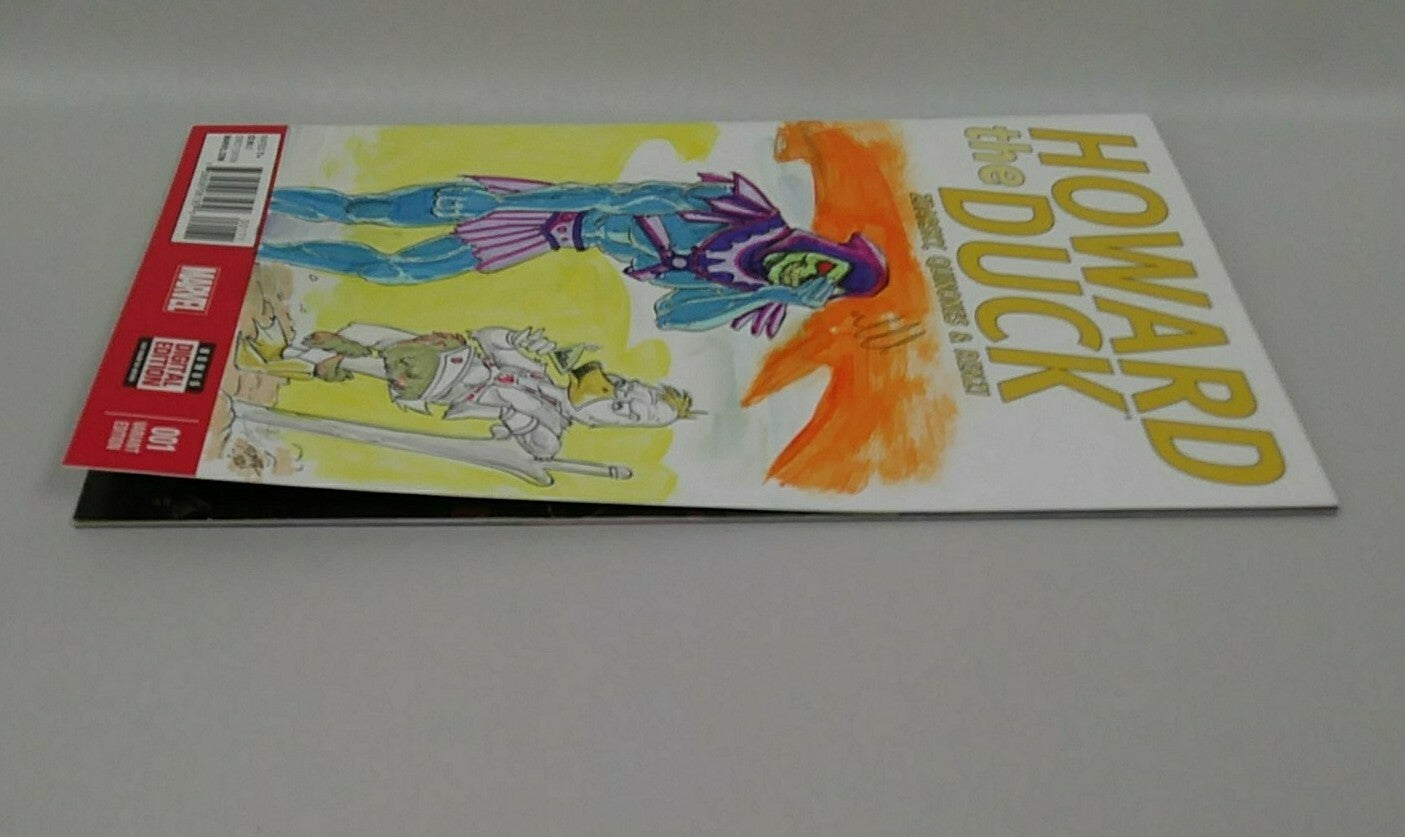 Howard the Duck 1 (2015) Marve Sketch Cover Variant Comic W Original DCastr Art