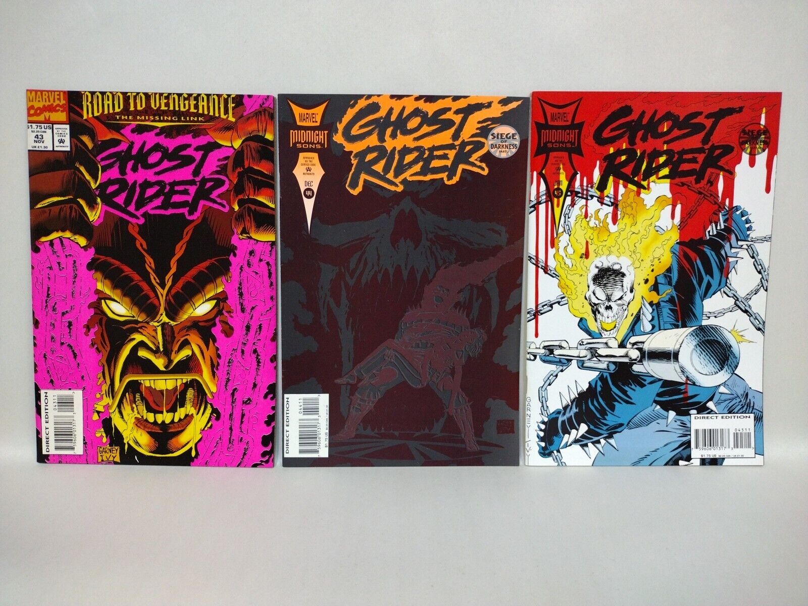 Ghost Rider (1990) Dan Ketch Marvel Comic Lot Set #1-50 Key Issues F-VF