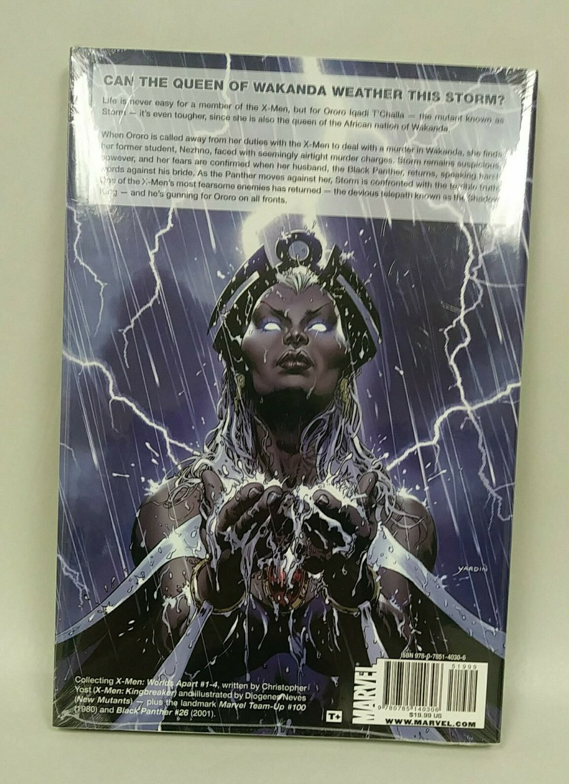 X-Men Worlds Apart Marvel Comic HC Chris Yost Black Panther Storm HC New