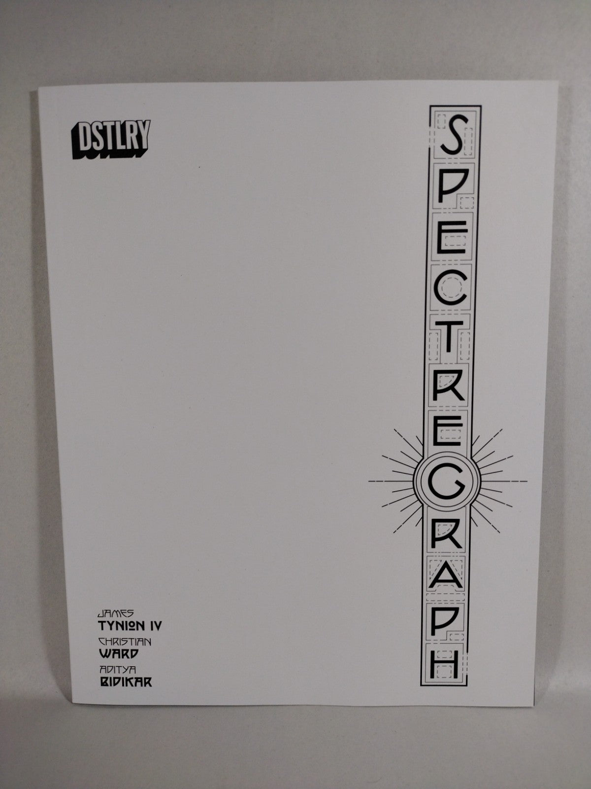 Spectregraph #1 (2024) DSTLRY Blank Sketch Variant Cover New NM