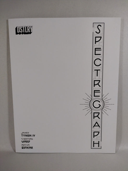 Spectregraph #1 (2024) DSTLRY Blank Sketch Variant Cover New NM