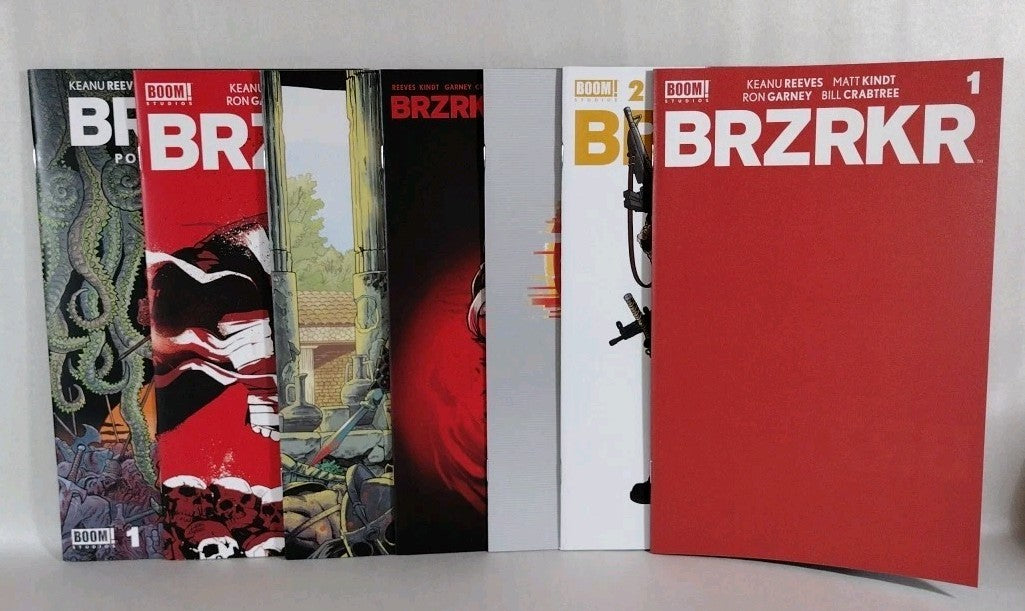 BRZRKR (2021) Boom Comic Lot #1 2 3 4 5 8 Poetry Of Madness 1 Keanu Reeves NM