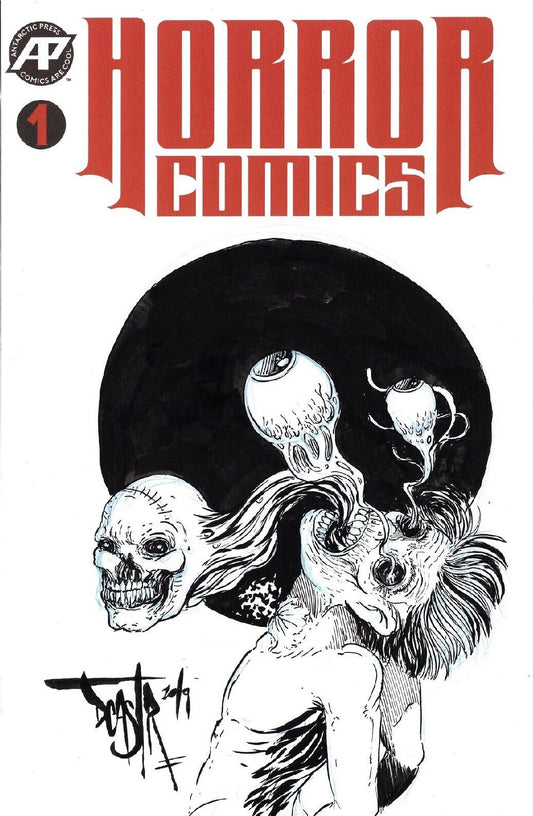 Horror Comics #1 (2019) Antarctic Press Blank Cover W Original Dave Castr Art