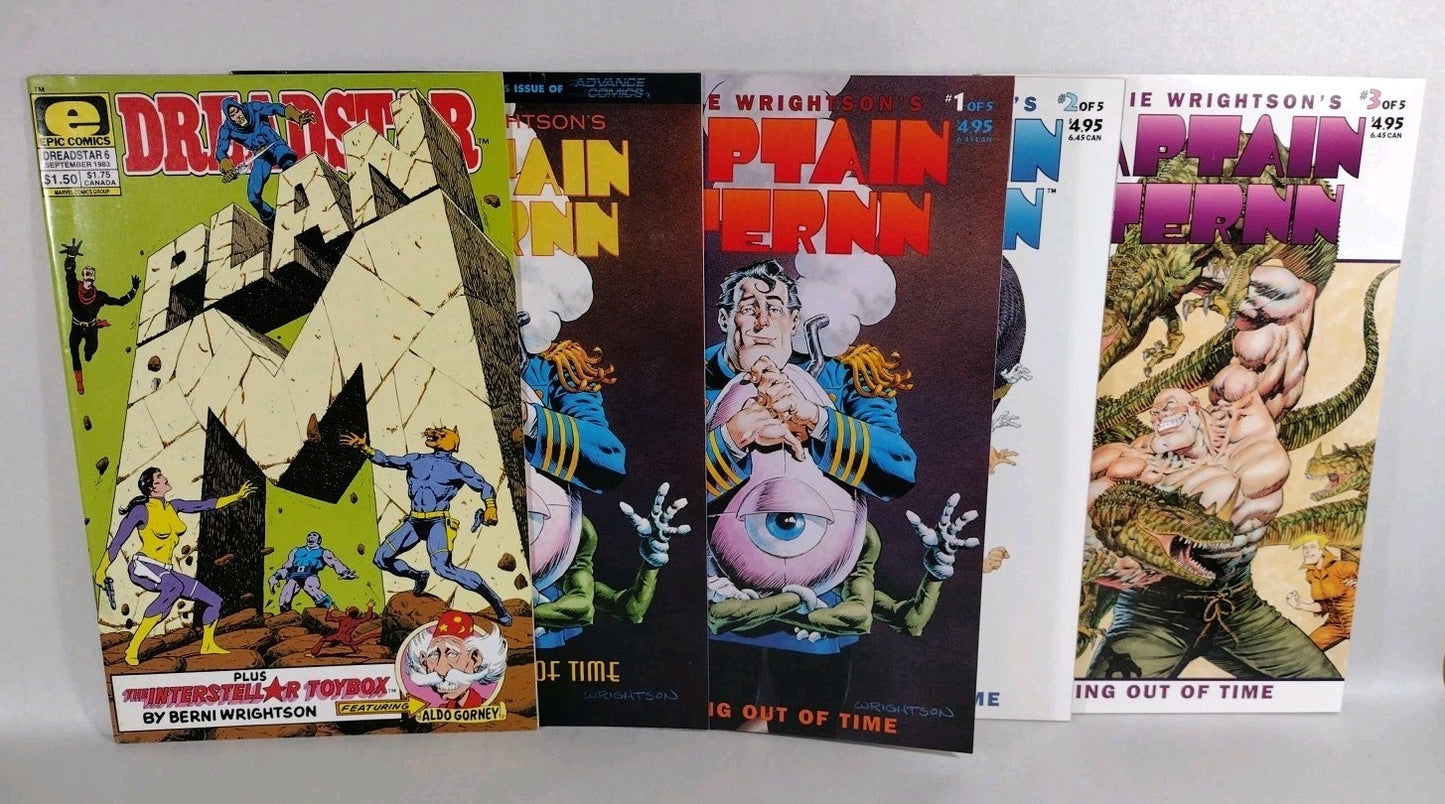 Captain Stern (1993) Comic Lot 1 2 3 Preview + Dreadstar #6 1st Aldo Gorney App