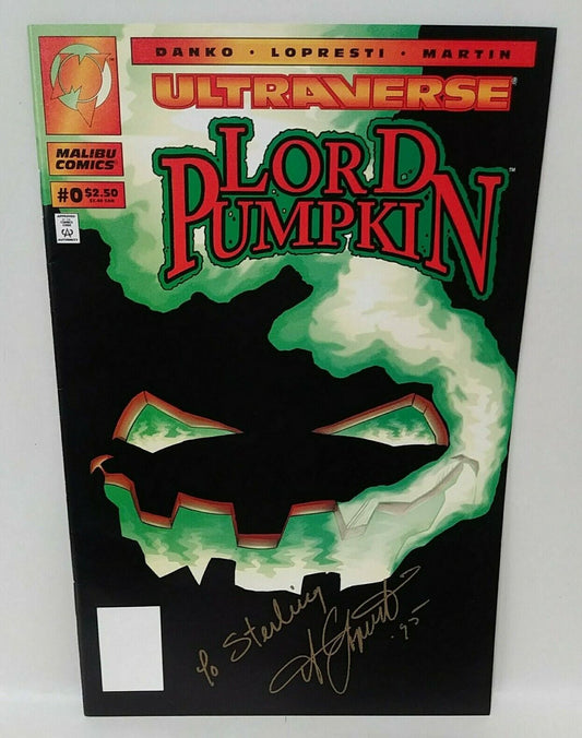 Lord Pumpkin (1995) #0 A Signed Aaron Lopresti Malibu Comic