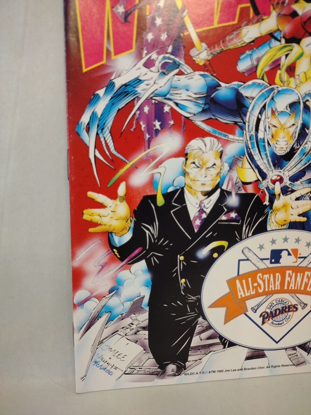 Rare Wizard Magazine (1992) Jim Lee All-Star Fanfest San Diego Padres Giveaway