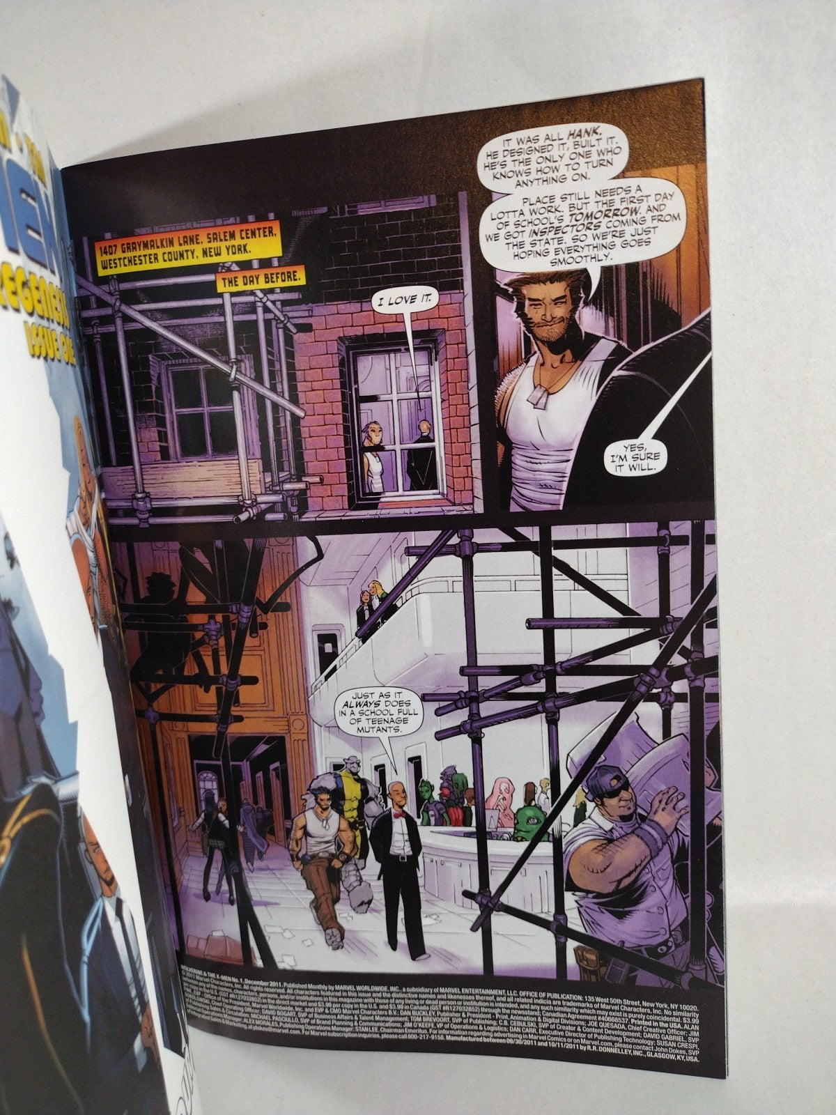 Wolverine And The X-Men #1 (2011) Marvel Comic Blank Sketch Variant Cover NM