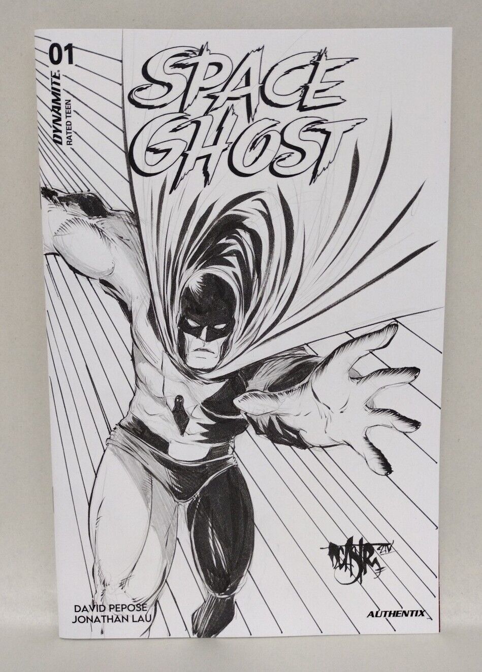 Space Ghost #1 (2024) Dynamite Comic Sketch Var Cover W Original Dave Castr Art