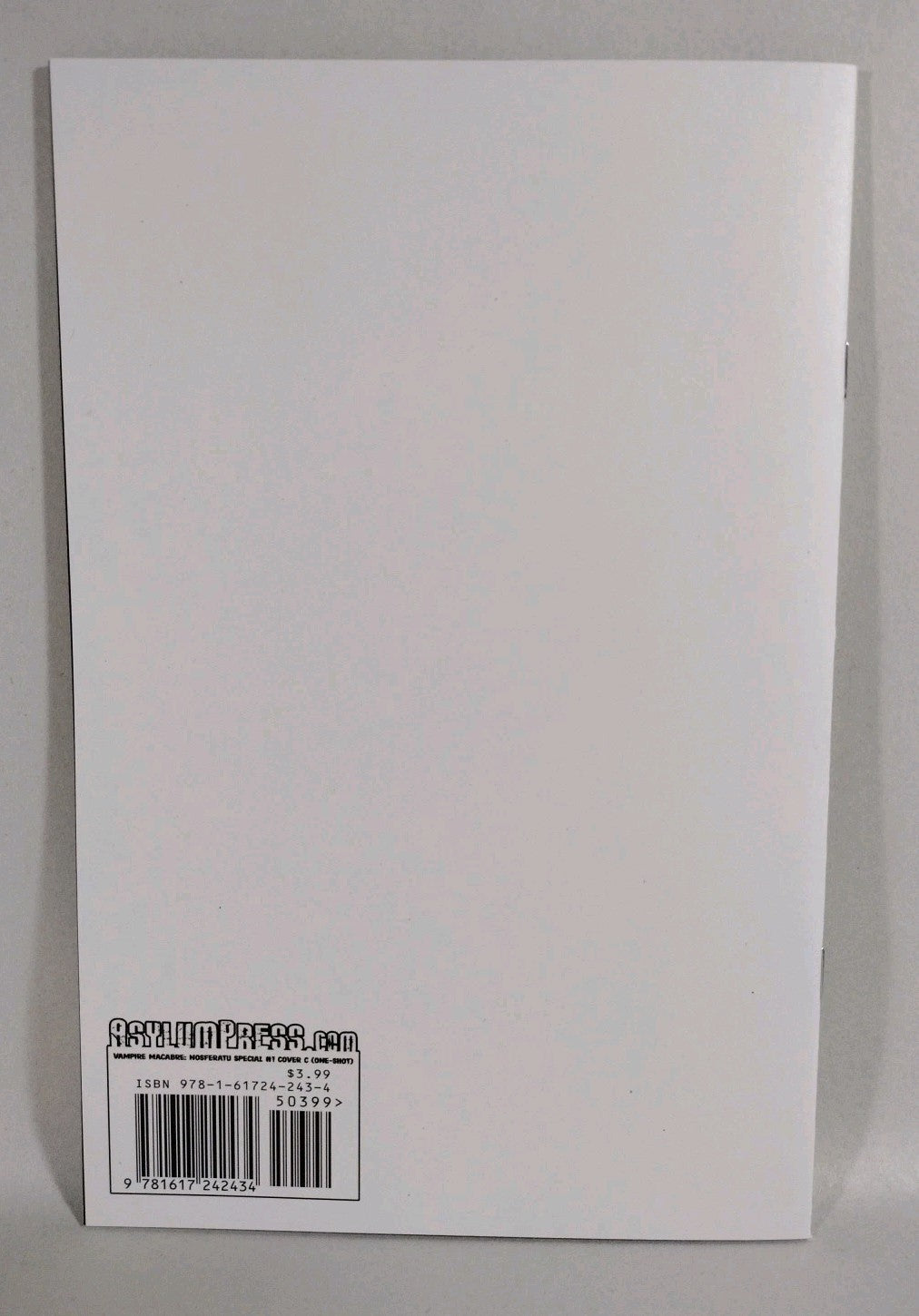 Vampire Macabre Noseratu Special 1 (2022) Asylum Press Blank Sketch Cover Comic