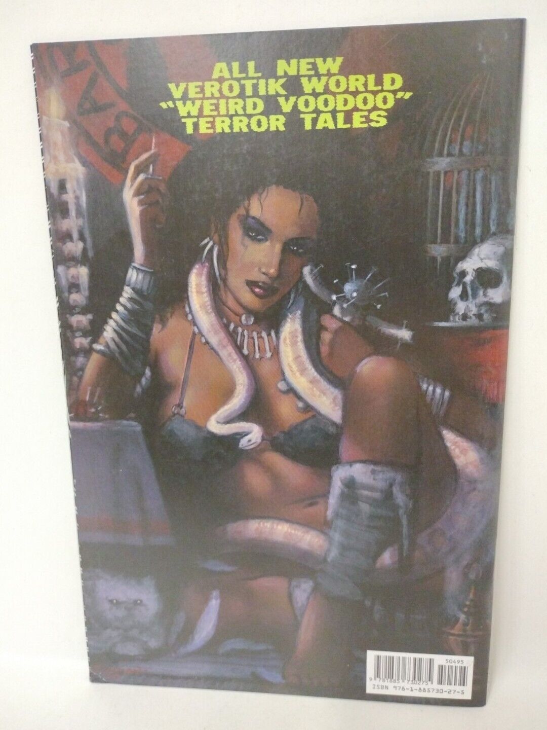 VEROTIK World 4 WEIRD Voodoo Blank Cover w Original Gris Gris Gal Art Dave Castr