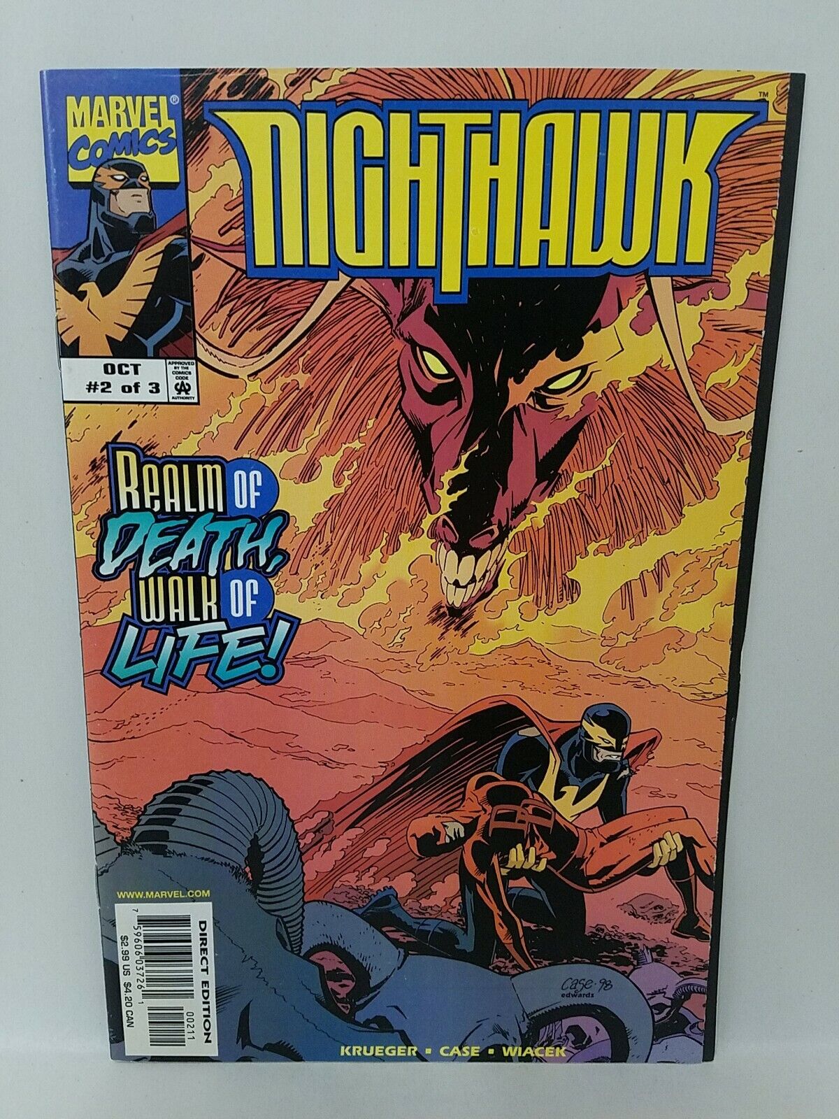 Nighthawk (1998) Complete Comic Set #1 2 3 Daredevil Richard Case Jim Krueger 