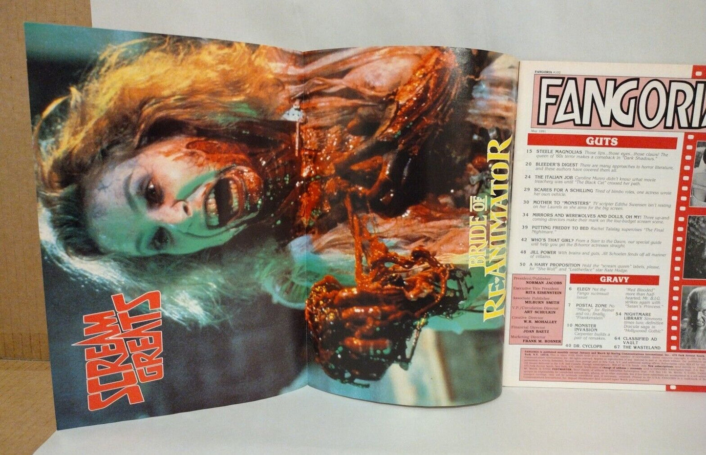 FANGORIA Magazine #102 (1991) Women Of Horror Scream Queens Issue NMOES