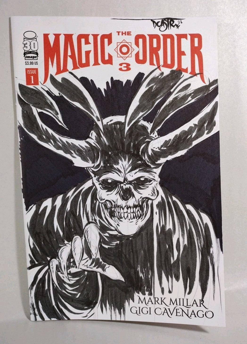 Magic Order 3 #1 (2022) Sketch Cover Variant Image Comic w Original Art DCastr 