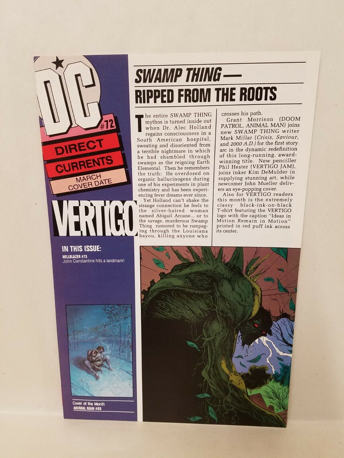 DC Currents (1994) Comic Previews #69 70 71 72 Swap Thing Lobo Sandman Milestone