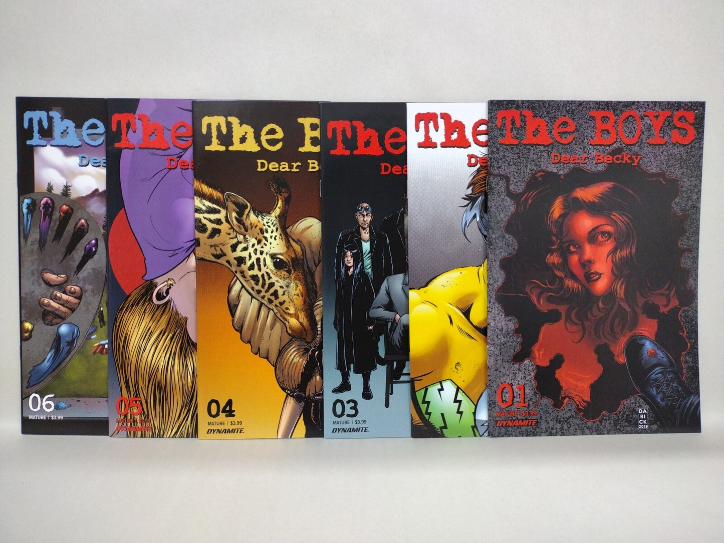 The Boys Dear Becky (2020) Dynamite Comic Garth Ennis Lot Set #1 2 3 4 5 6 NM 