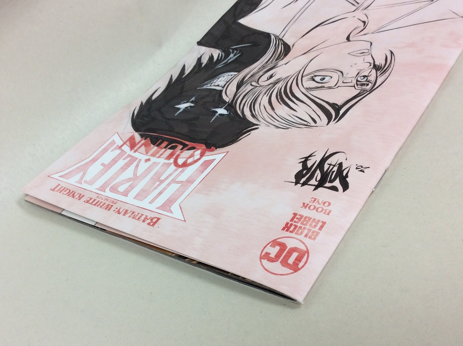 Batman White Knight Harley Quinn # 1 Sketch Cvr Var Comic W Original DCastr Art 