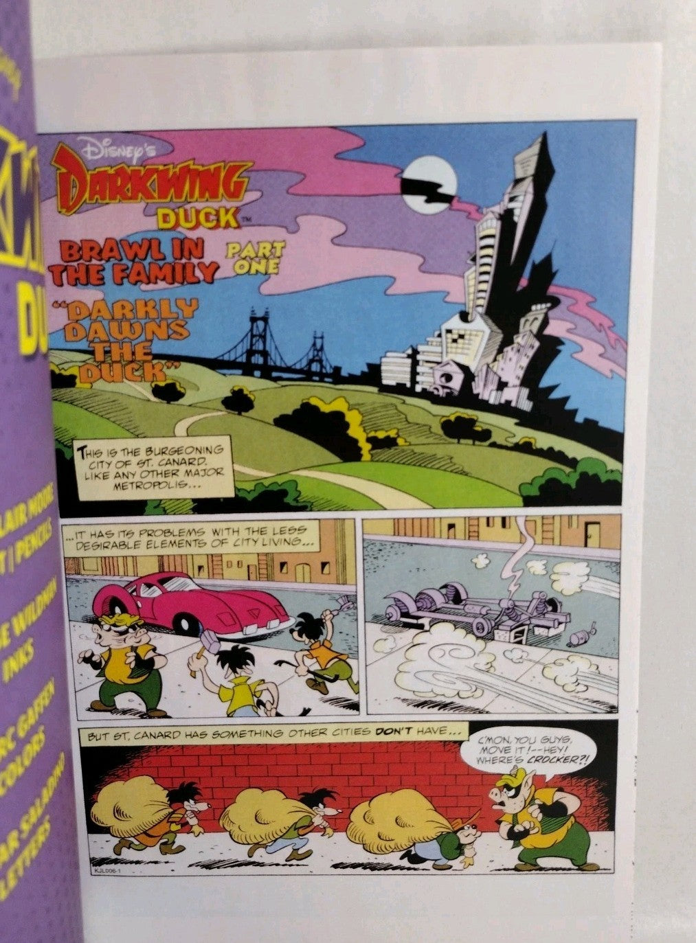 Darkwing Duck Facsimile 1 Dynamite Comic 2023 Sketch Cover W Original DCastr Art