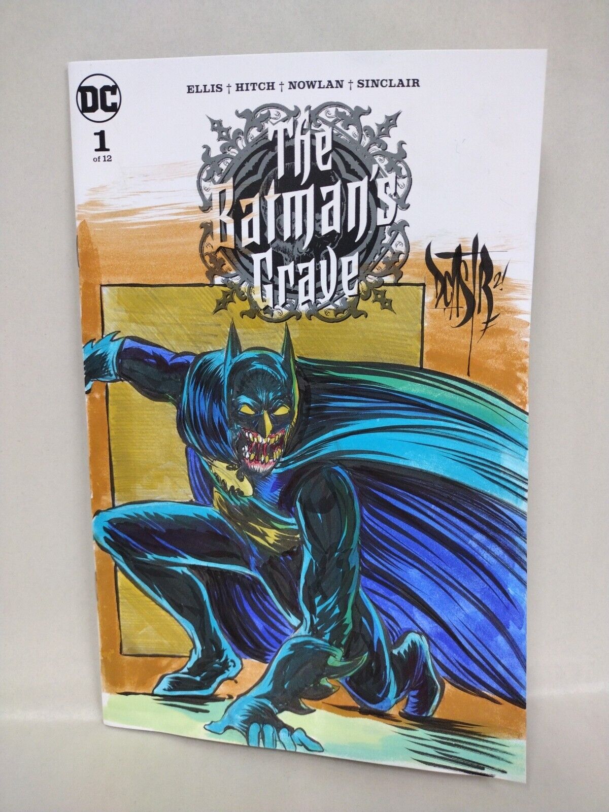 Batman's Grave #1 (2019) Blank Cover DC Comic W Original Dave Castr Zombie Art