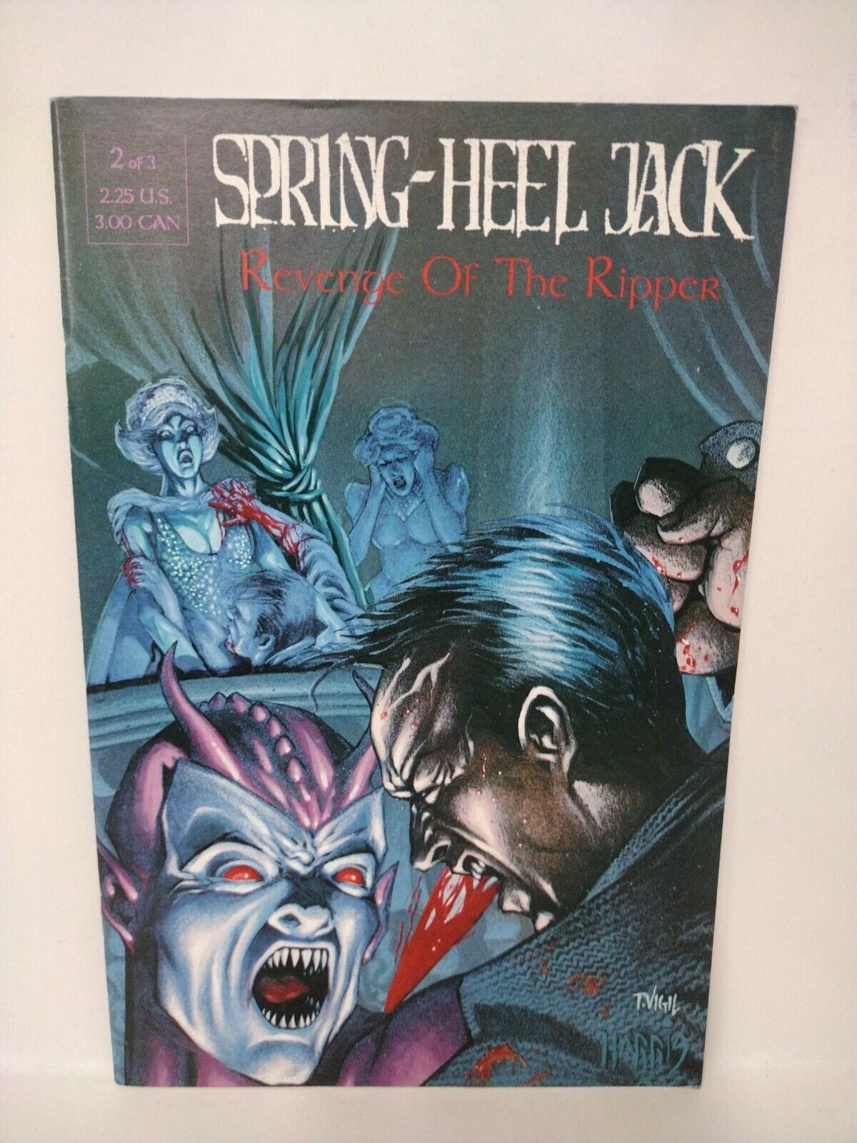 Spring Heel Jack  Revenge of the Ripper Full Set #1-3 REBEL STUDIOS 1993 VF-NM