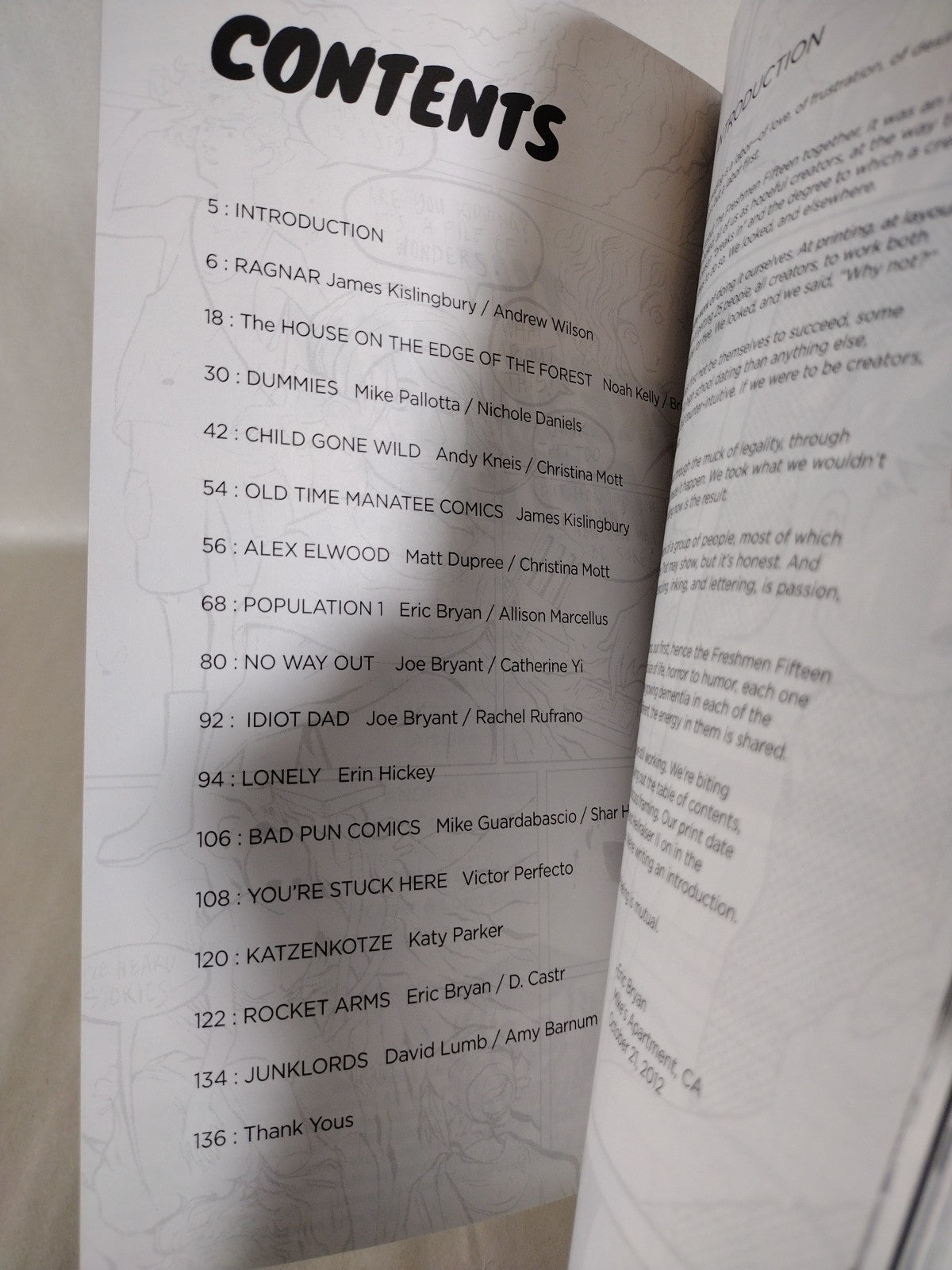 Freshmen Fifteenth (2012) Old College Comics TPB Early Dave Castr Interior Art