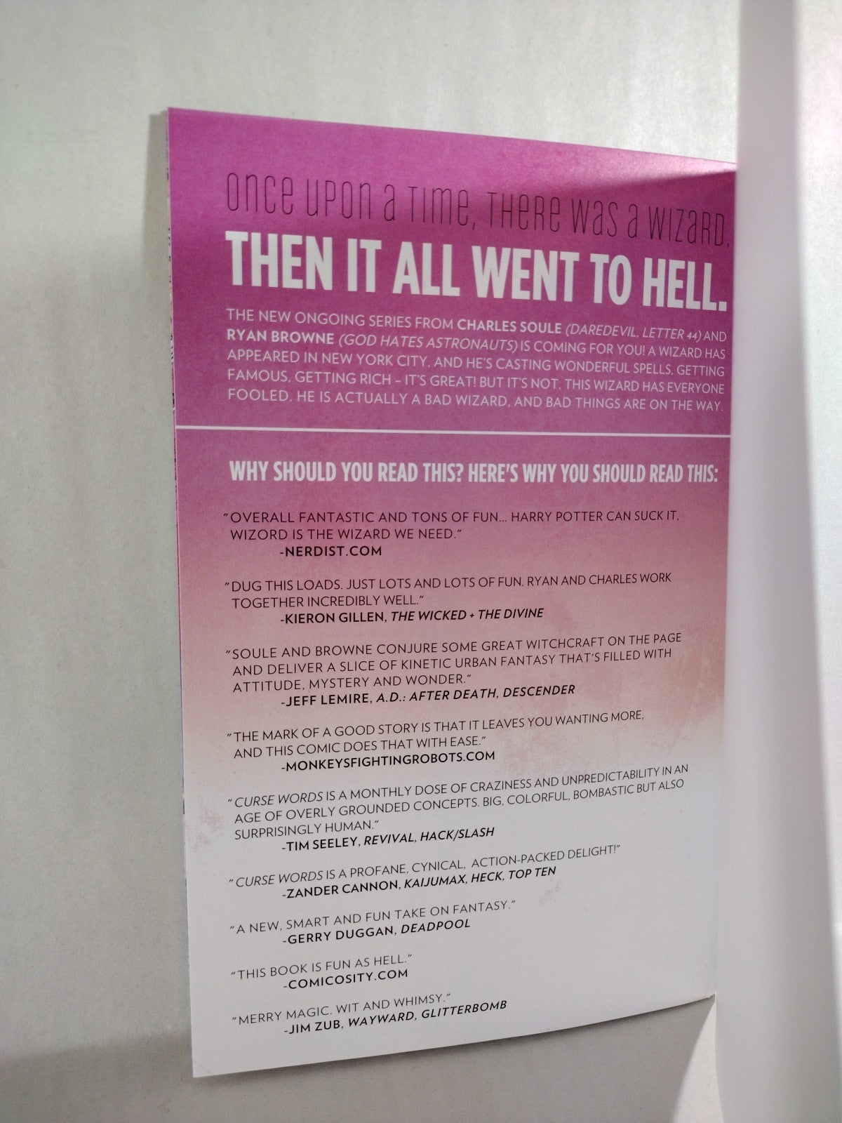 Curse Words #1 Image Comic Blind Box 25th Anniversary Blank Cover Variant NM