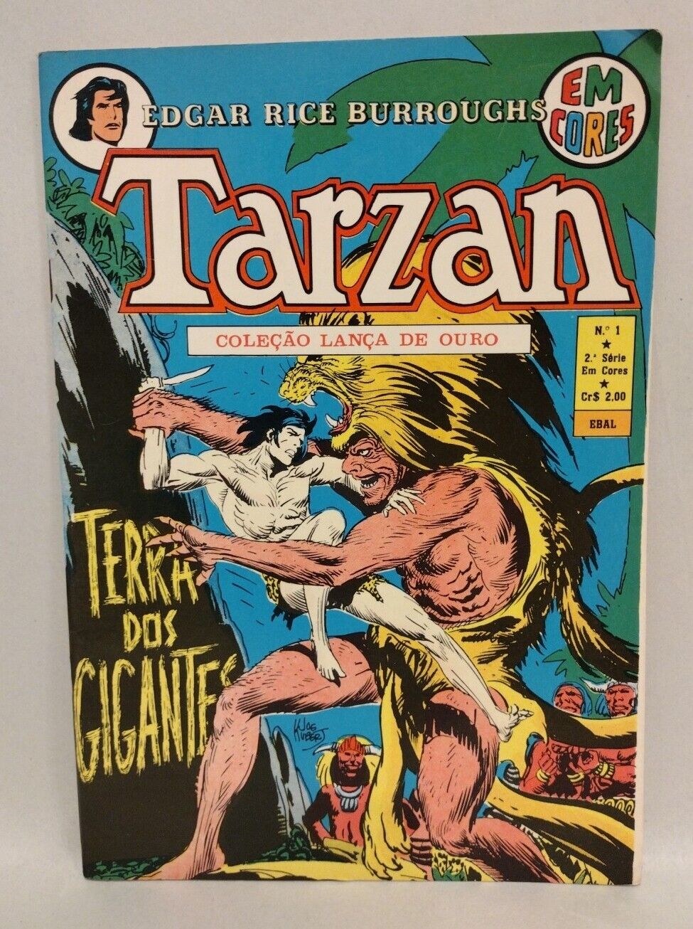 Tarzan (1973) EM Cores Brazilian DC Comic Lot #1 4 5 6 7 9 Joe Kubert