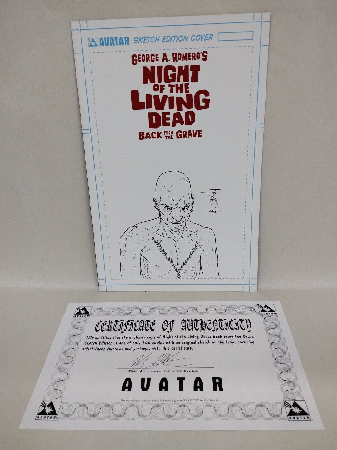 Night O/T Living Dead Back From The Grave 1 Variant W Original Jacen Burrows Art