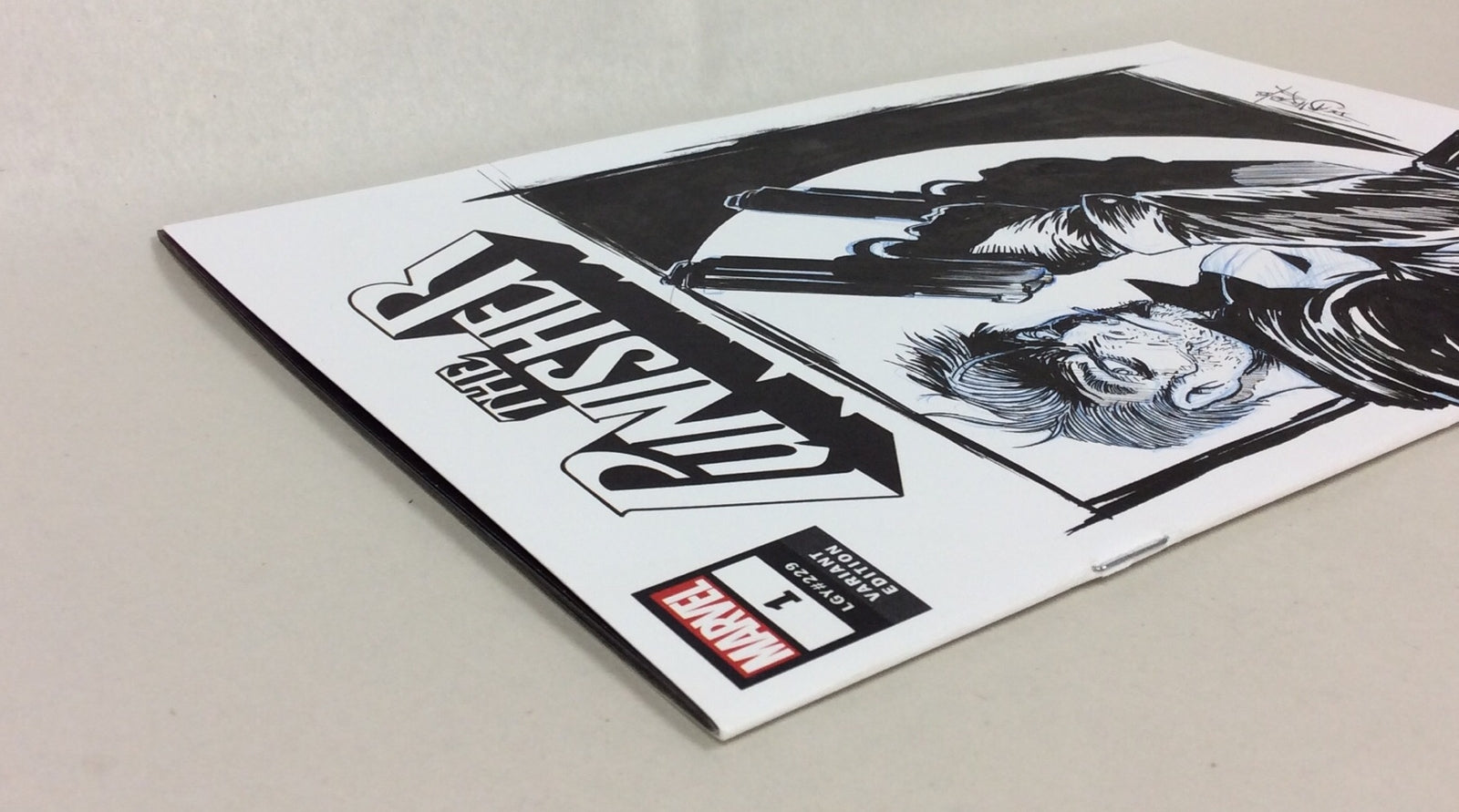 The Punisher #1 (2018) Marvel Sketch Cover Variant Comic W Original Art DCastr