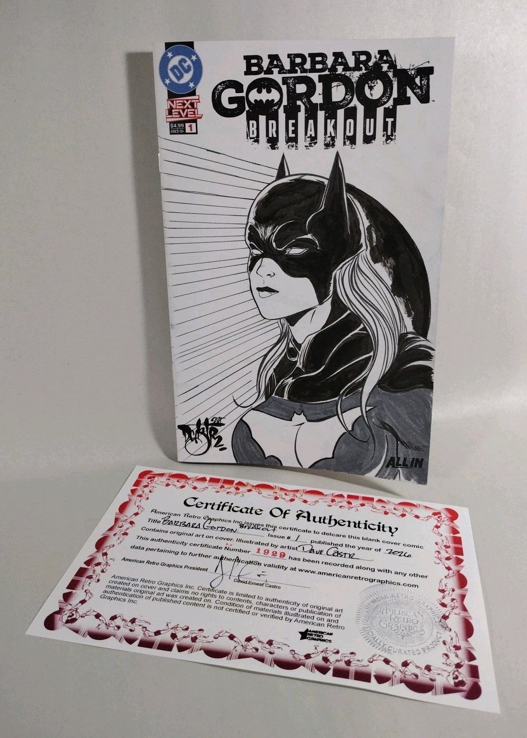 Barbara Gordon Breakout #1 DC Comic 2026 Sketch Cover Var W Original DCastr Art