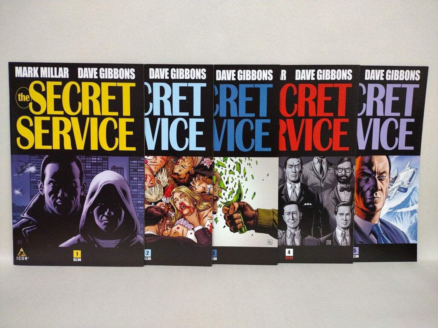 Secret Service (2012) Icon Marvel Comic Lot #1 2 3 4 5 Mark Millar Dave Gibbons