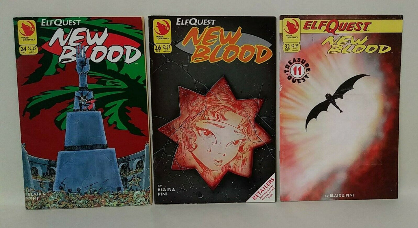 Elfquest Warp Graphics Apple Comics Mixed Lot of 9 New Blood Siege Blue Moutain