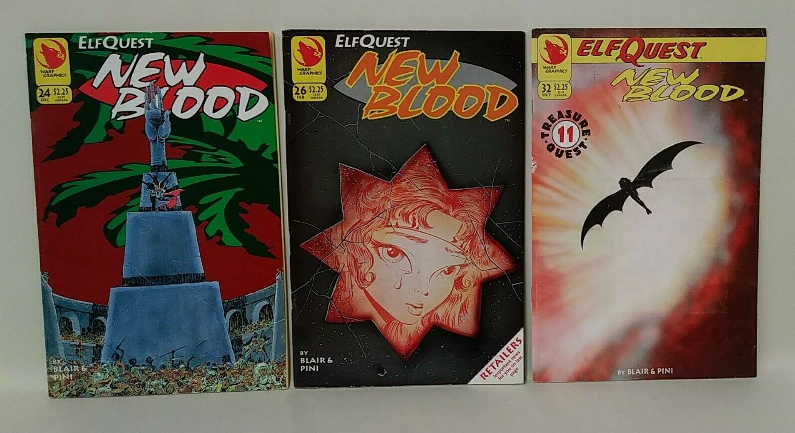 Elfquest Warp Graphics Apple Comics Mixed Lot of 9 New Blood Siege Blue Moutain