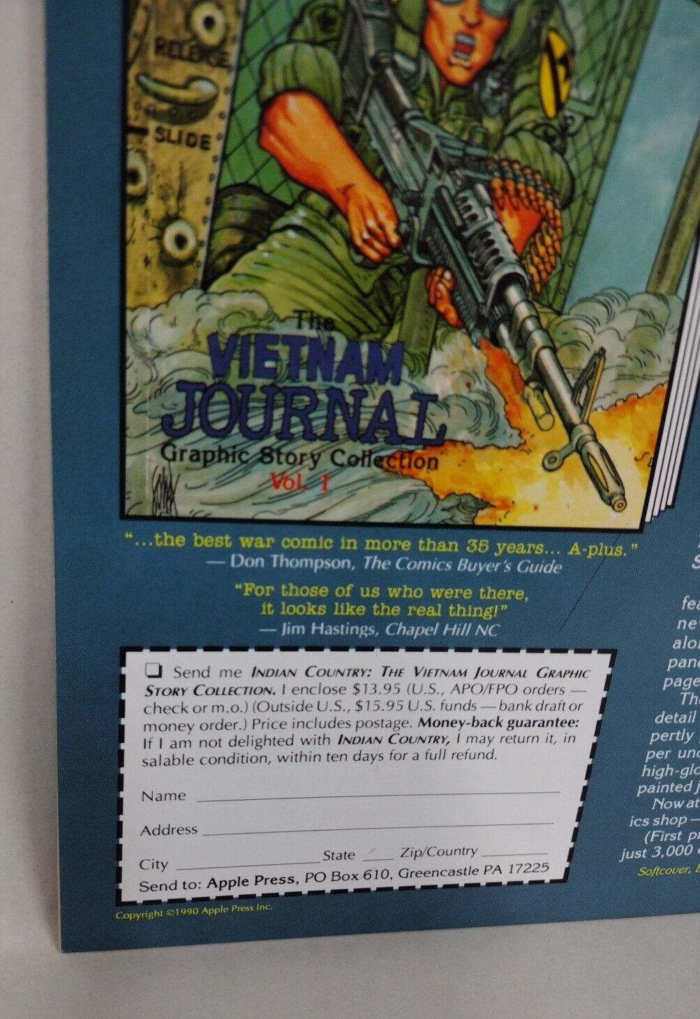 Vietnam Journal (1990) Apple Comics #15 16 Last Issues Don Lomax VF-NM