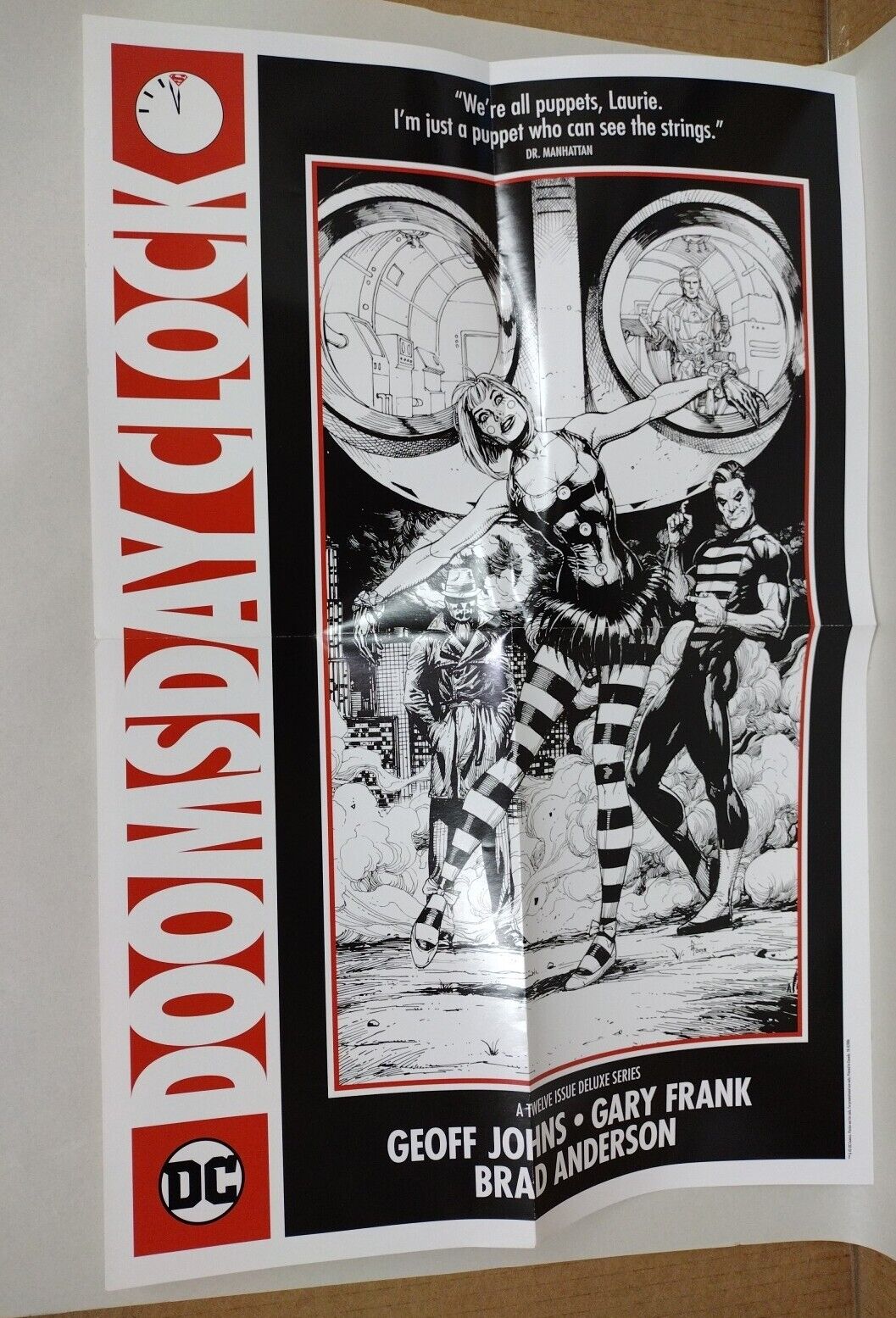 Doomsday Clock DC Comic Poster Lot Set Watchmen Joker Rorschach Dr Manhattan