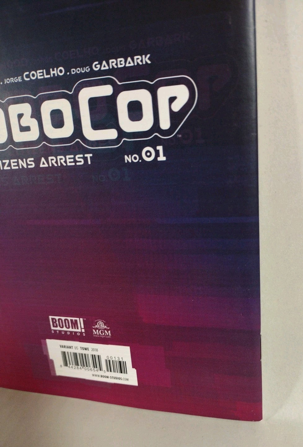 Robocop Citizens Arrest 1 (2018) Boom Studios Comic 1:15 Jim Towe Virgin Variant