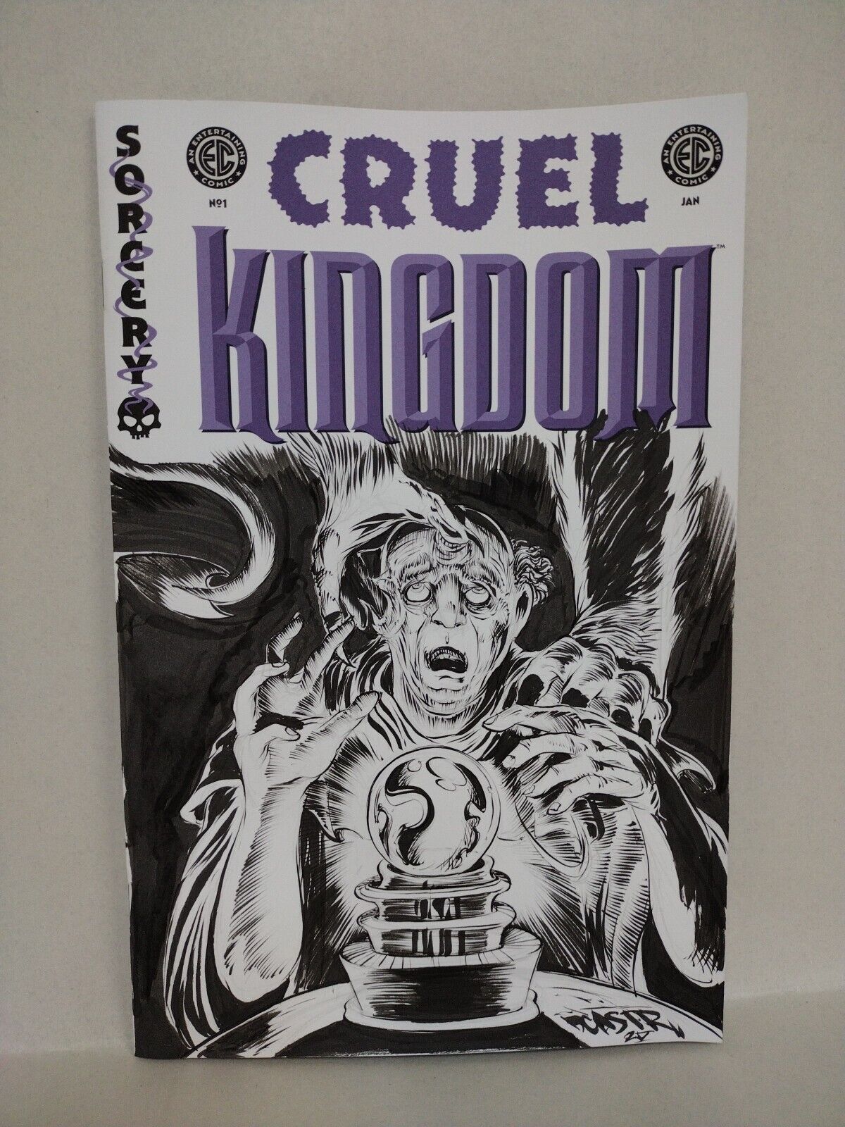 Cruel Kingdom #1 (2024) Oni EC Comic Sketch Cover Variant W Original DCastr Art