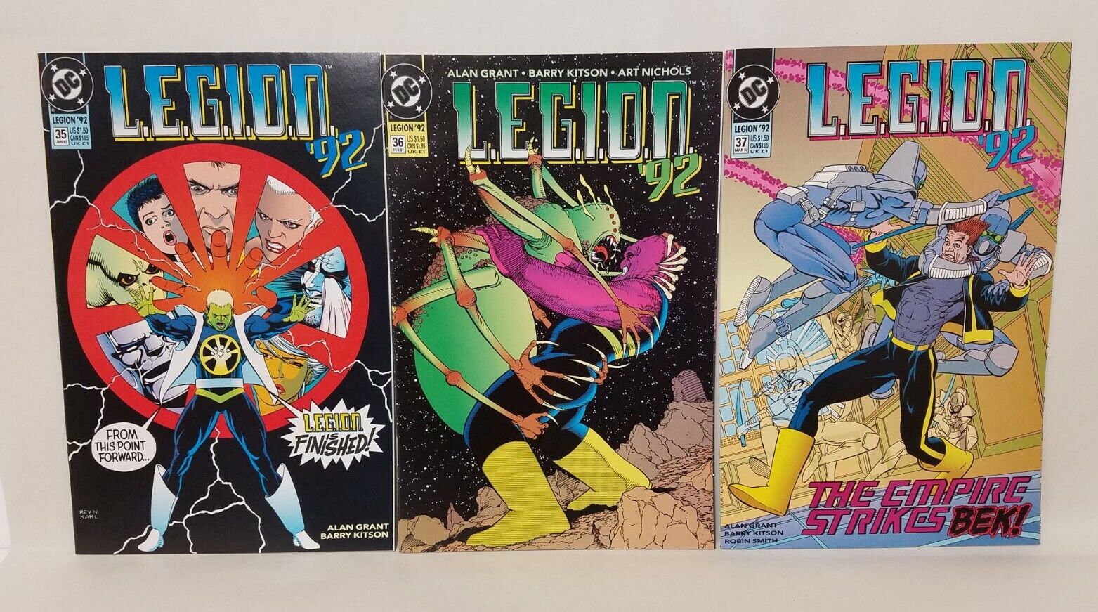 Legion '92 DC Comic Lot Run #35 36 37 38 39 40 41 41 42 43 44 45 46 Kitson Grant