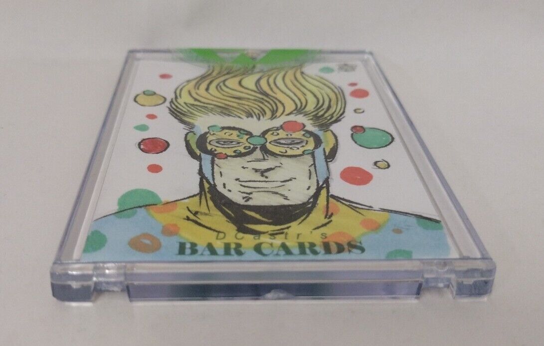 Dave Castr's Bar Card (2016) Sketch Card W Original Marvel Speedball Art