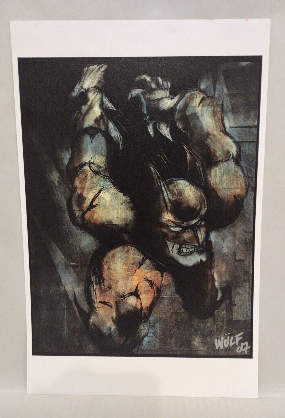 Batman (2007) 11 X 17 Art Print Signed WÜLF